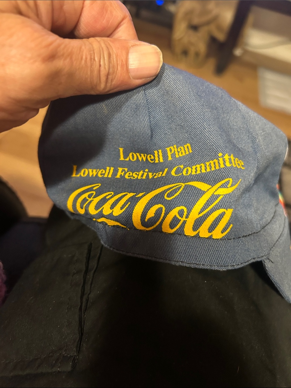Coca Cola Blue Cap with Yellow Logo - Lowell Festival